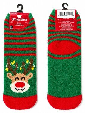 3/$12 💥🆕 Snugadoo Christmas Holiday Adult Socks Chaussettes | One Size | 7387